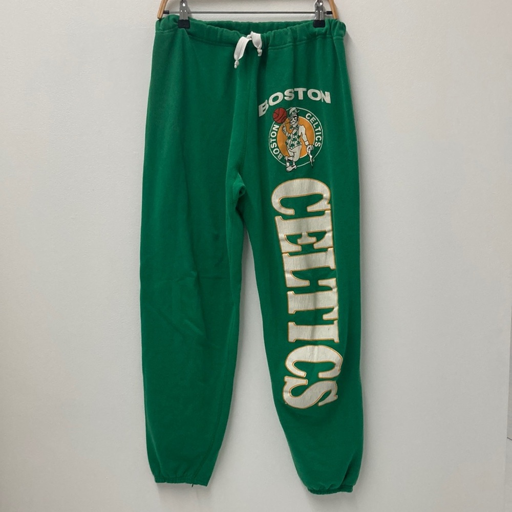 Rare 80s 90s Vintage Boston Celtics Green Sweatpants Size S